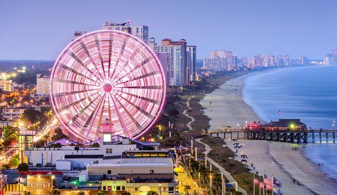 View of the Hilton Myrtle Beach Resort, Myrtle Beach, South Carolina CME CLE CE destination. 