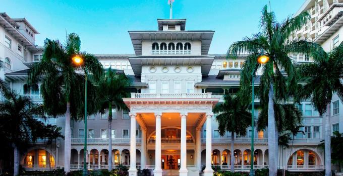 View of the Moana Surfrider, Westin, Honolulu (Oahu) Hawaii CME CLE CE Destination.