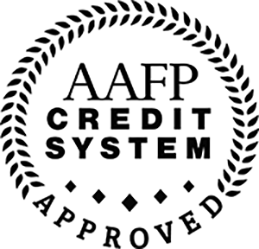 AAFP credit system approved logo